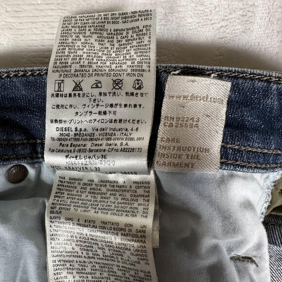 Diesel Industry Krayver Regular Slim Carrot Straight Leg Size W 38 L 32 - Picture 10 of 15